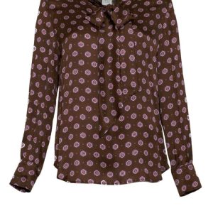 1961 Milano Blusa Donna in raso con sciarpa