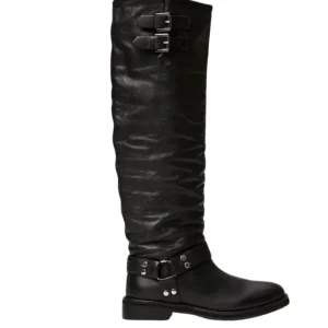 Twinset Milano stivali donna alti 'Darcy' in pelle con cinturini