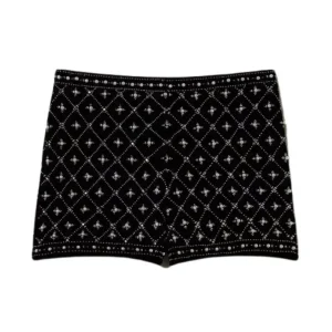 Twinset Milano shorts donna in velluto ricamato