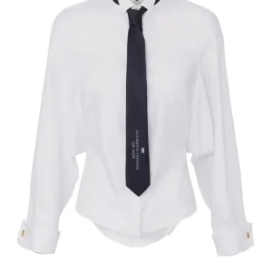 Elisabetta Franchi Camicia Donna in popeline con cravatta