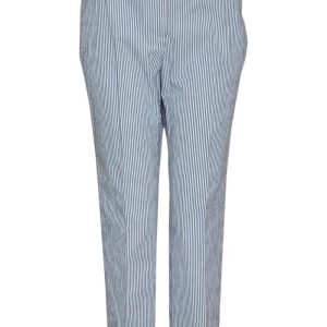 Peserico Easy Pantalone Donna in seersucker a fantasia rigata