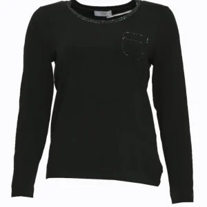Via delle Perle T-Shirt Donna con inserti in strass