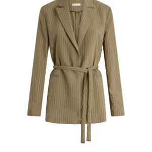 Liu Jo blazer donna a righe con cintura