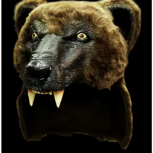 Copricapo testa d’orso bruno