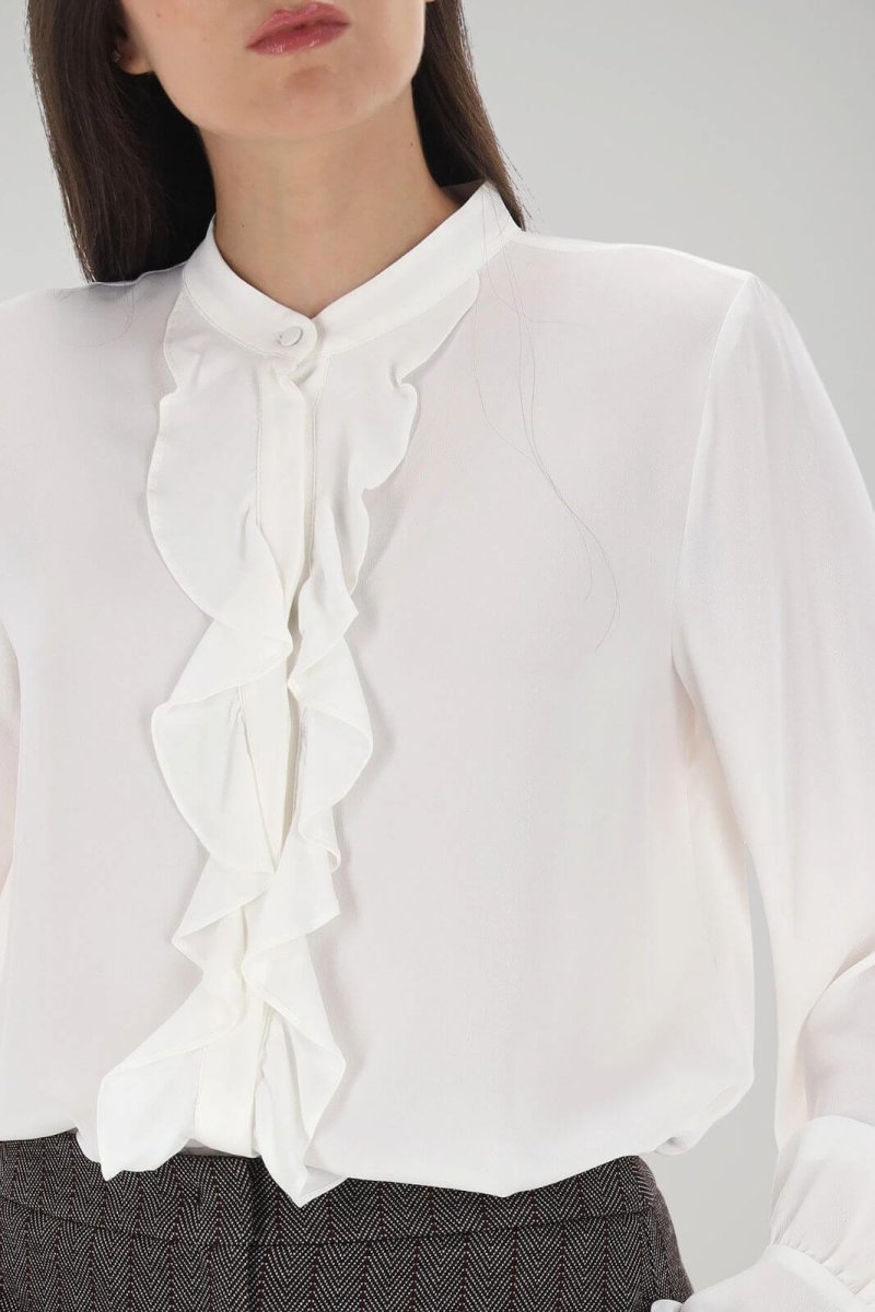 i Blues Blusa Donna con rouches centrale - immagine 5